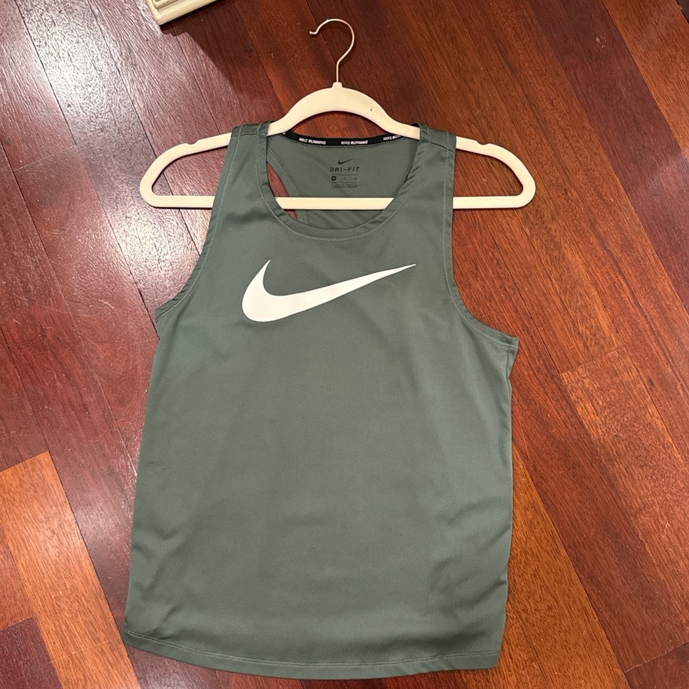 Nike dry fit tank top, green , size small